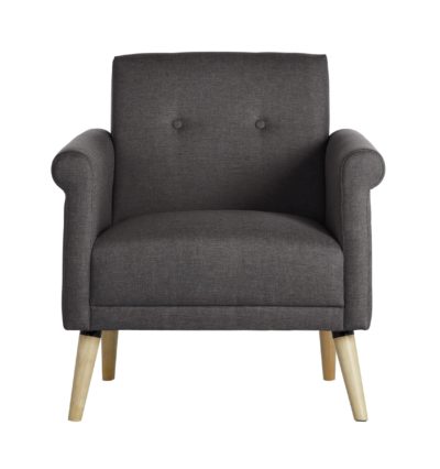 HOME Fabric Chair in a Box - Charcoal.